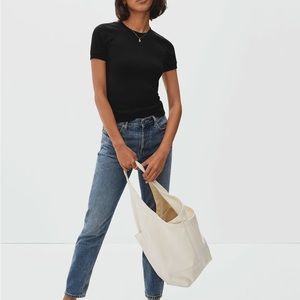 Everlane The organic cotton pointelle tee